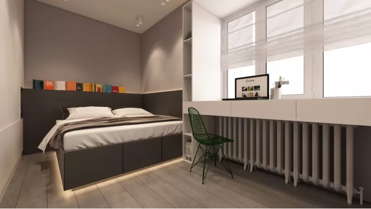 Спальня – лучшее фото вдохновение № 1129