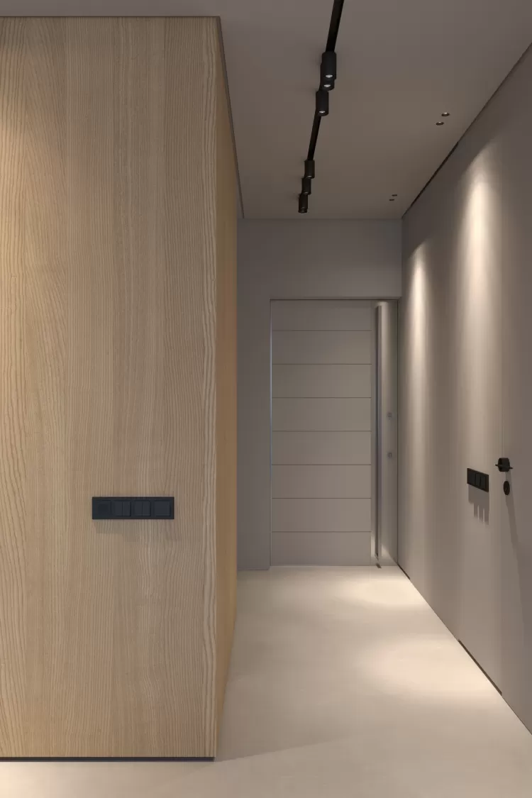 Дизайн передпокою в коричневих тонах