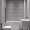 Фото інтер'єру: Ванна у сірих тонах, стиль мінімалізм – ЖК Файна Таун кв. 82 м2 – 223