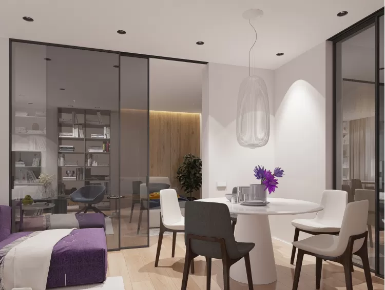 Вітальня з обідньою зоною