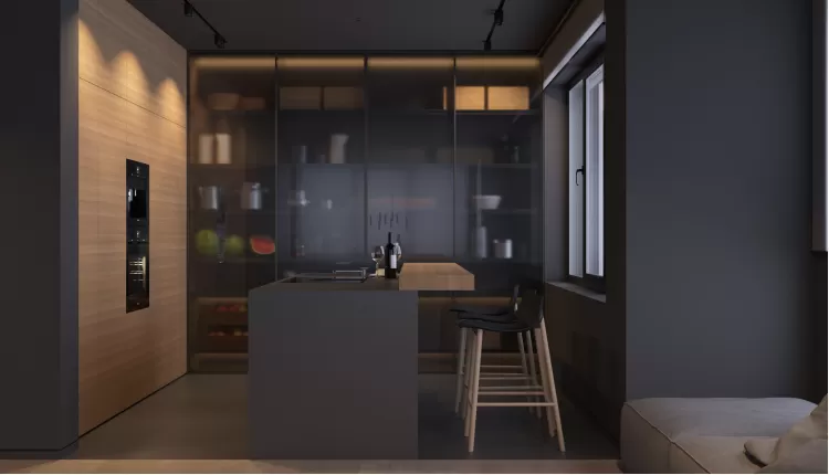 Современный шкаф для хранения для кухни