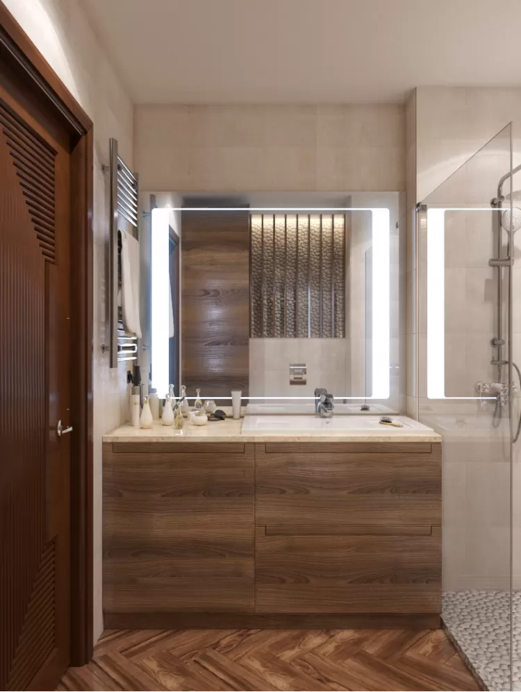 Санузел — Дизайн-проект 2-комнатной квартиры "Жить в лесу" —  Zlata Perevozova