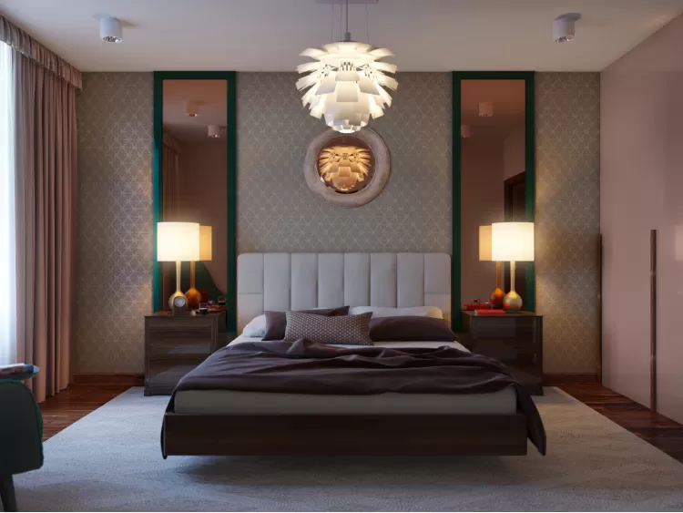 Спальня — Дизайн-проект 2-комнатной квартиры "Жить в лесу" —  Zlata Perevozova