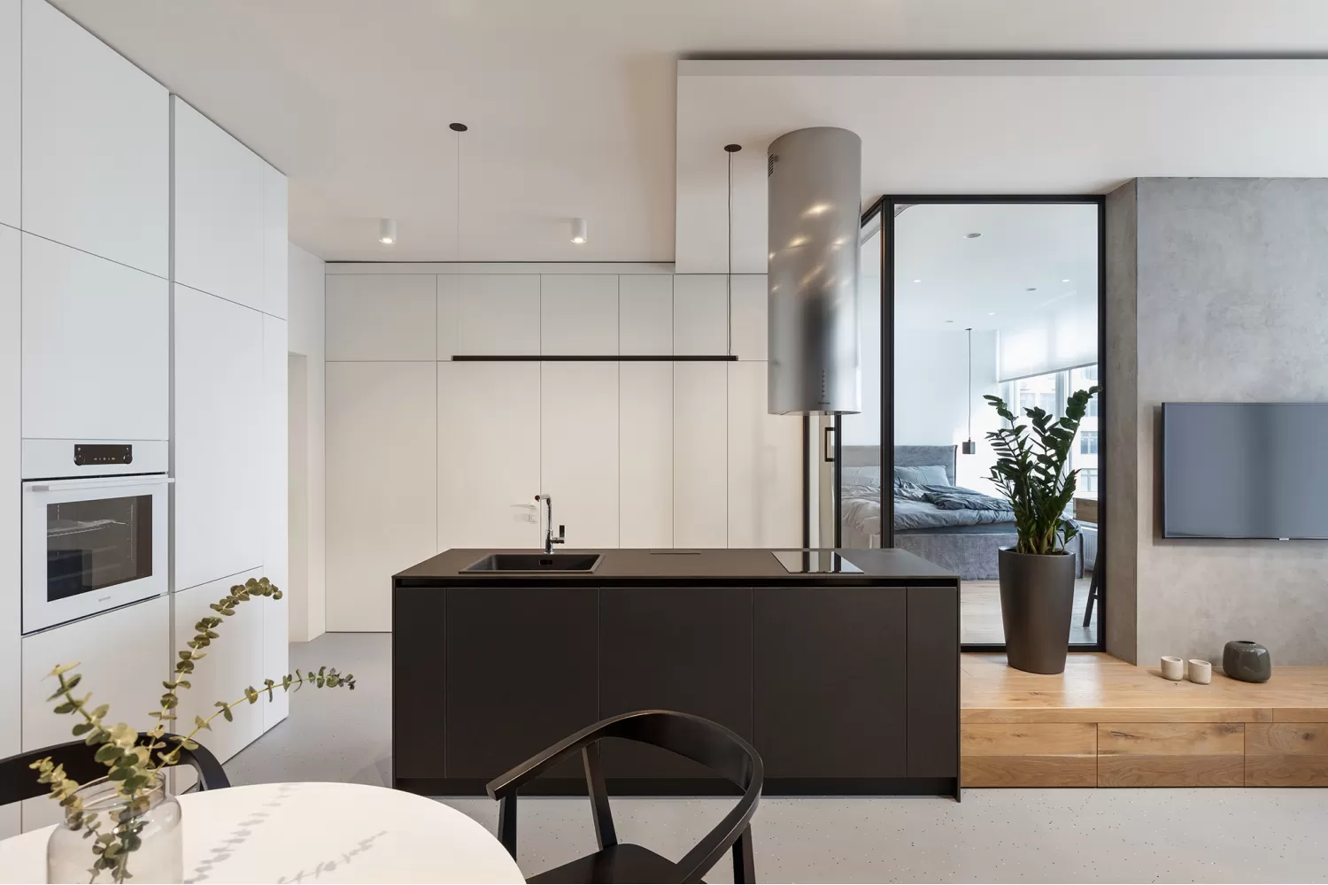 Кухня в дизайн-проекте квартиры-студии 47м.кв. — Svoya