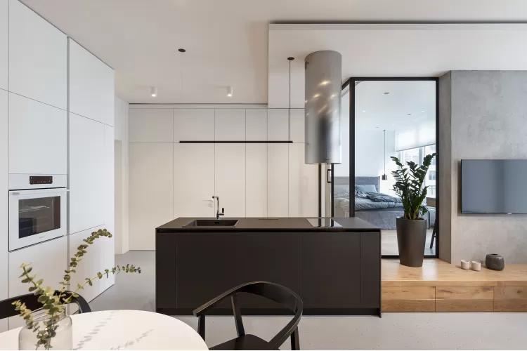 Кухня в дизайн-проекте квартиры-студии 47м.кв. — Svoya