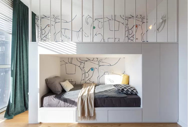 Дитяча в дизайн-проекті 3-кімнатної квартири Miracle Morning - 92м.кв. - Svoya