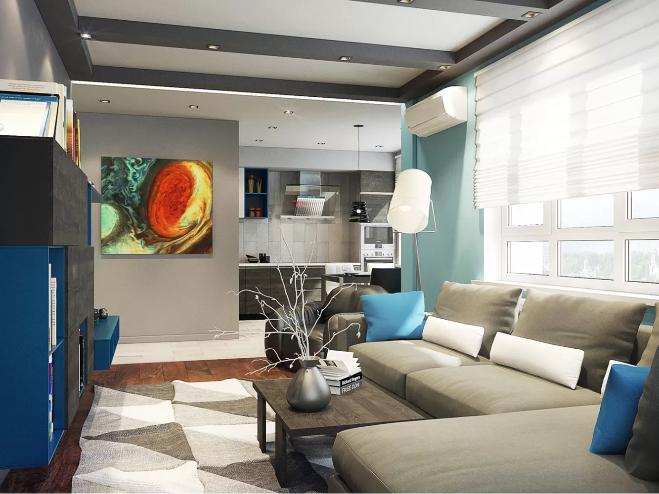 Гостиная в современном стиле