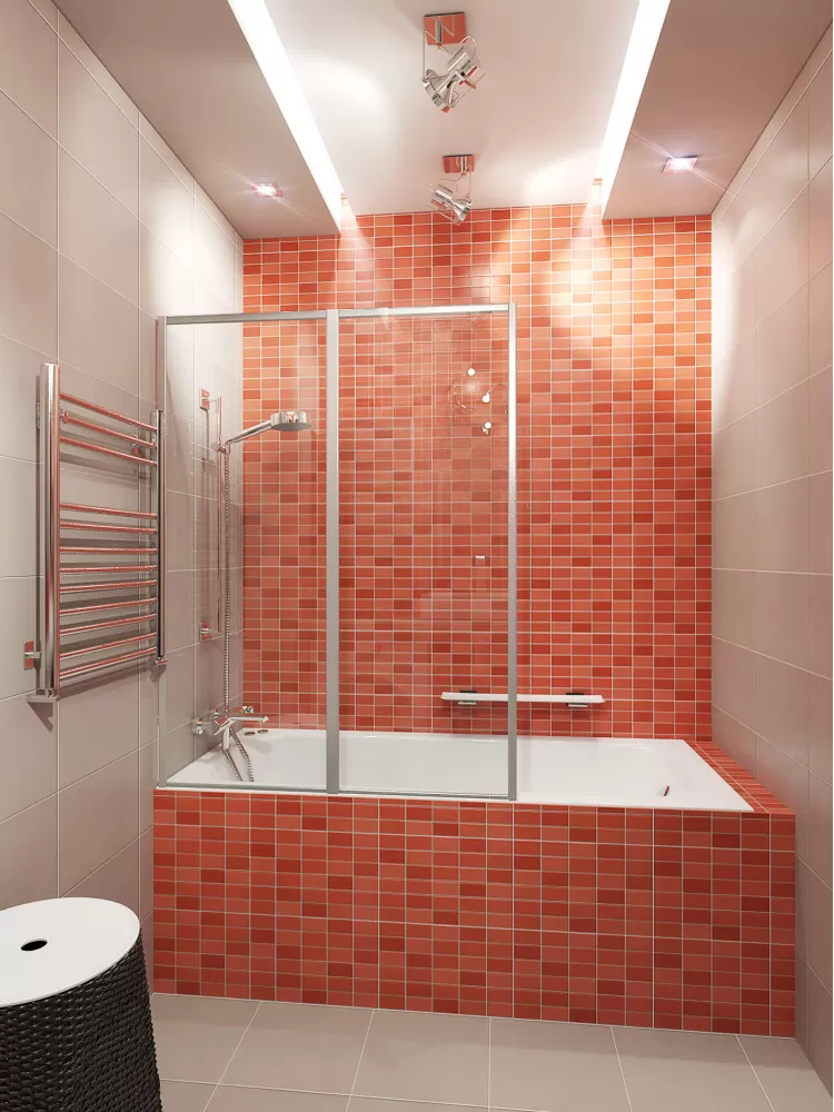 Фото: Ванна – Дизайн-проект 2-кімнатної квартири Blue apartment-75м.кв. – 536