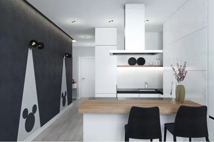 Дизайн обеденная зона  в современном стиле