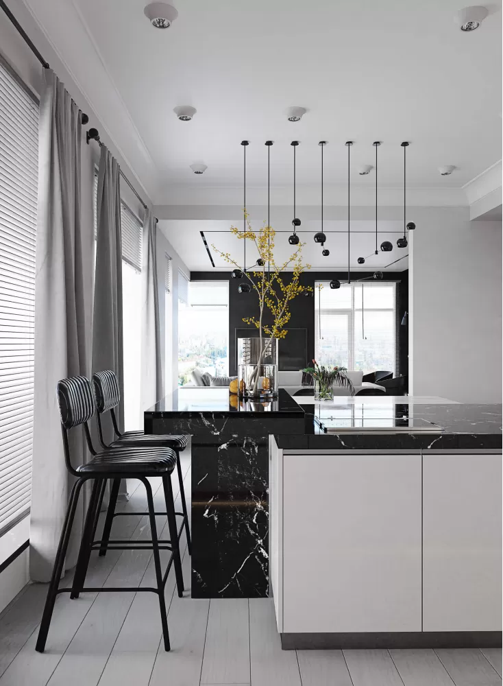 Кухня в дизайн-проекте частного дома, 150м.кв. — Виктория Жирякова