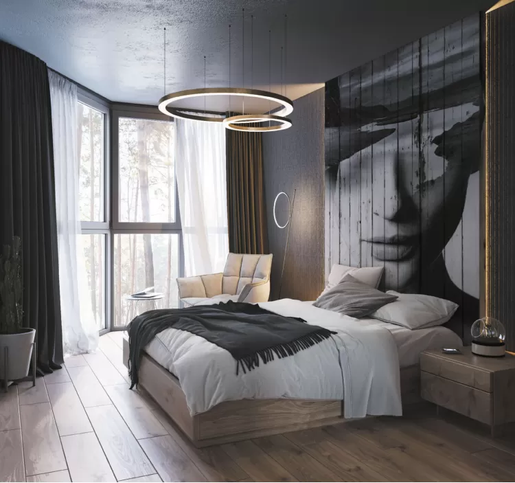 Дизайн спальної кімнати у трикімнатній квартирі