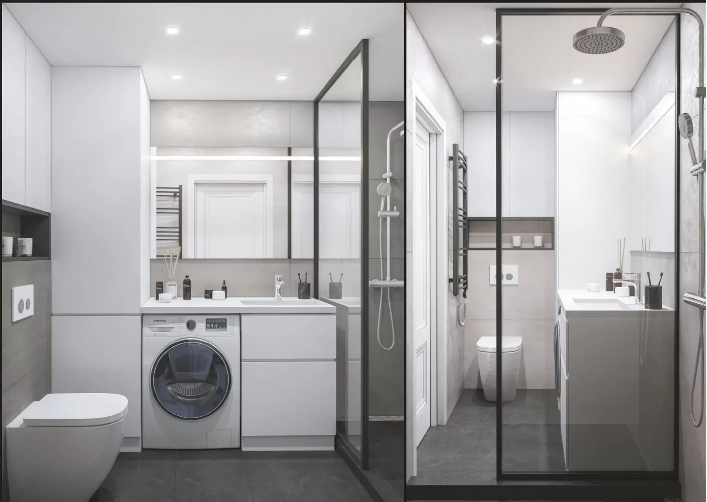 Ванна кімната у двокімнатній квартирі - фото 8 – 127