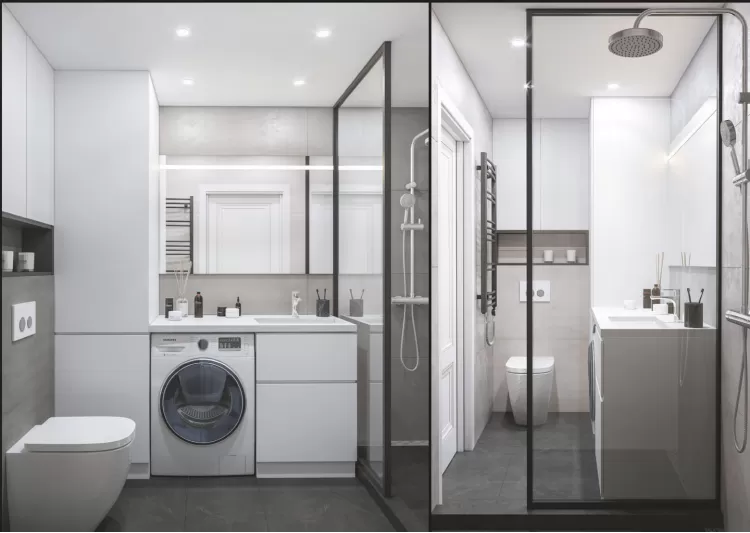 Ванная комната в двухкомнатной квартирие - фото 8 – 127