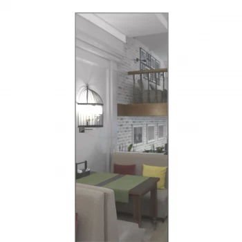 Скрытые двери –  812 Зеркало серебро