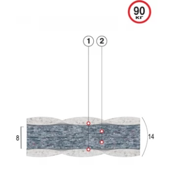 Матрас беспружинный ВЕЛАМ БРИЗ