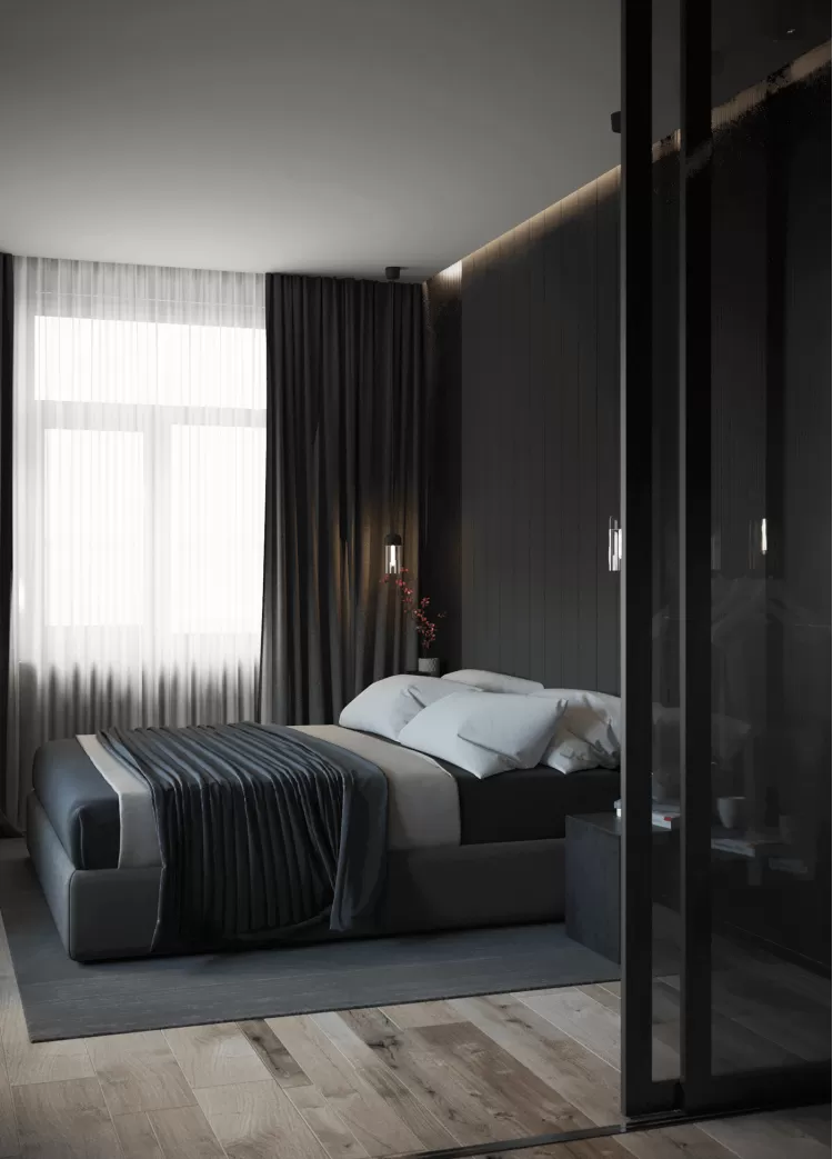 Спальня – фото интерьера № 1436