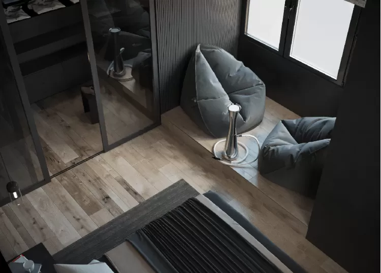 Спальня – фото интерьера № 1438