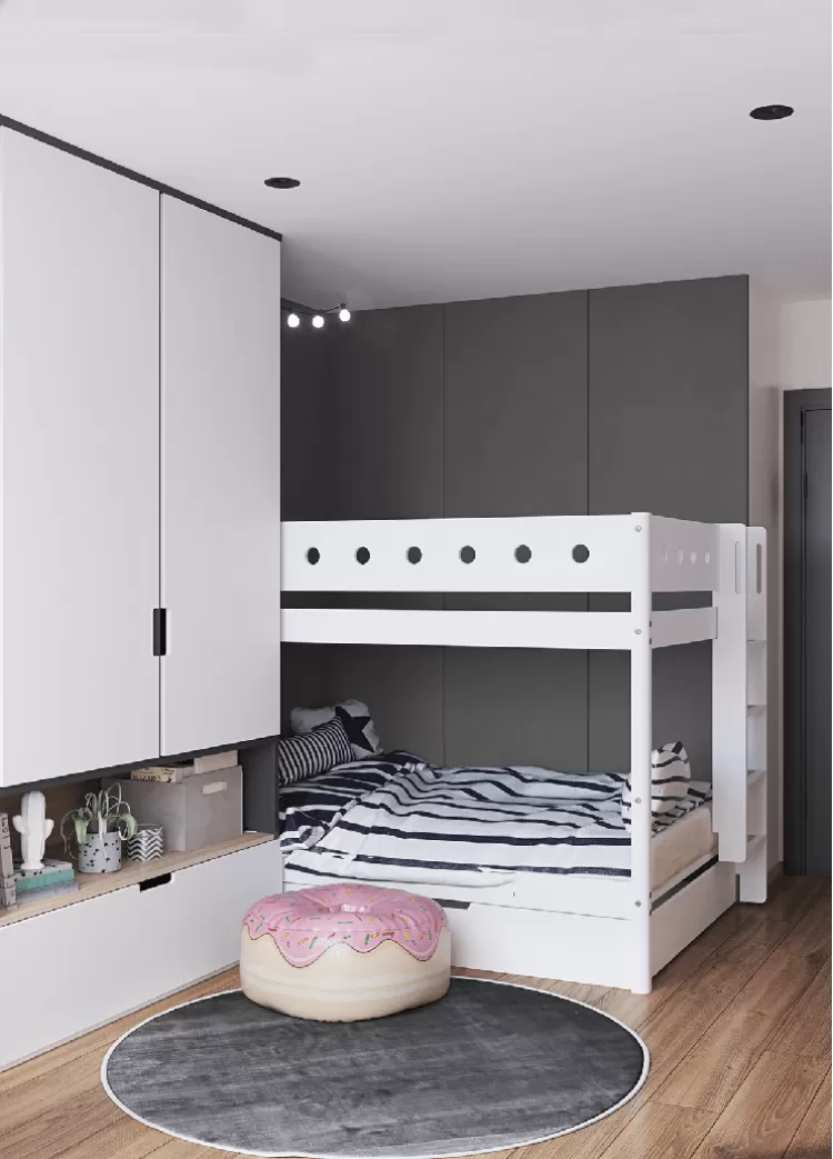 Детскаяв дизайн-проекте  квартиры  ЖК Французский квартал, 80м.кв.— дизайнер Дарья Гросс