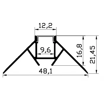 Алюминиевый профиль Skarlat LED PXG-302