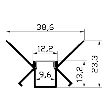 Алюминиевый профиль Skarlat LED PXG-303