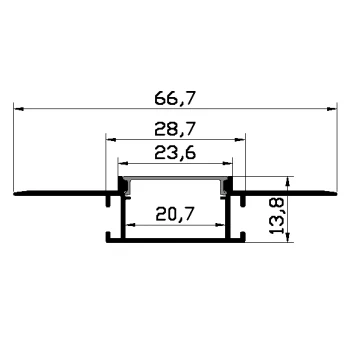 Алюминиевый профиль Skarlat LED PXG-305