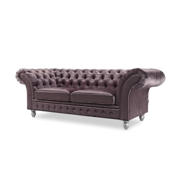 Диван прямой Чарлтон - 2 фиолетовый