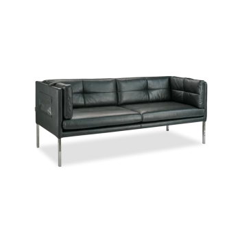 Диван прямой Пикассо - 2 чёрный