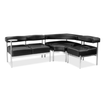 Диван модульный: Плаза - 2 NS + угол NS + кресло Плаза - 1 NS + подставка столик