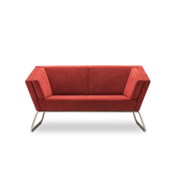 Диван прямой Ривз - 2 красный
