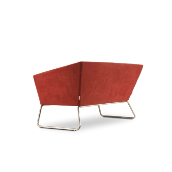 Диван прямой Ривз - 2 красный