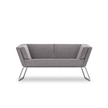 Диван прямой Ривз - 2 серый, бежевый