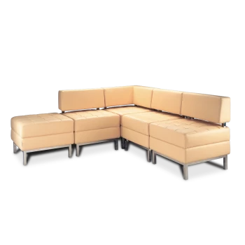 Диван модульний: крісло Ріміні - 1 NS (3 шт.) + кут NS + пуф NS