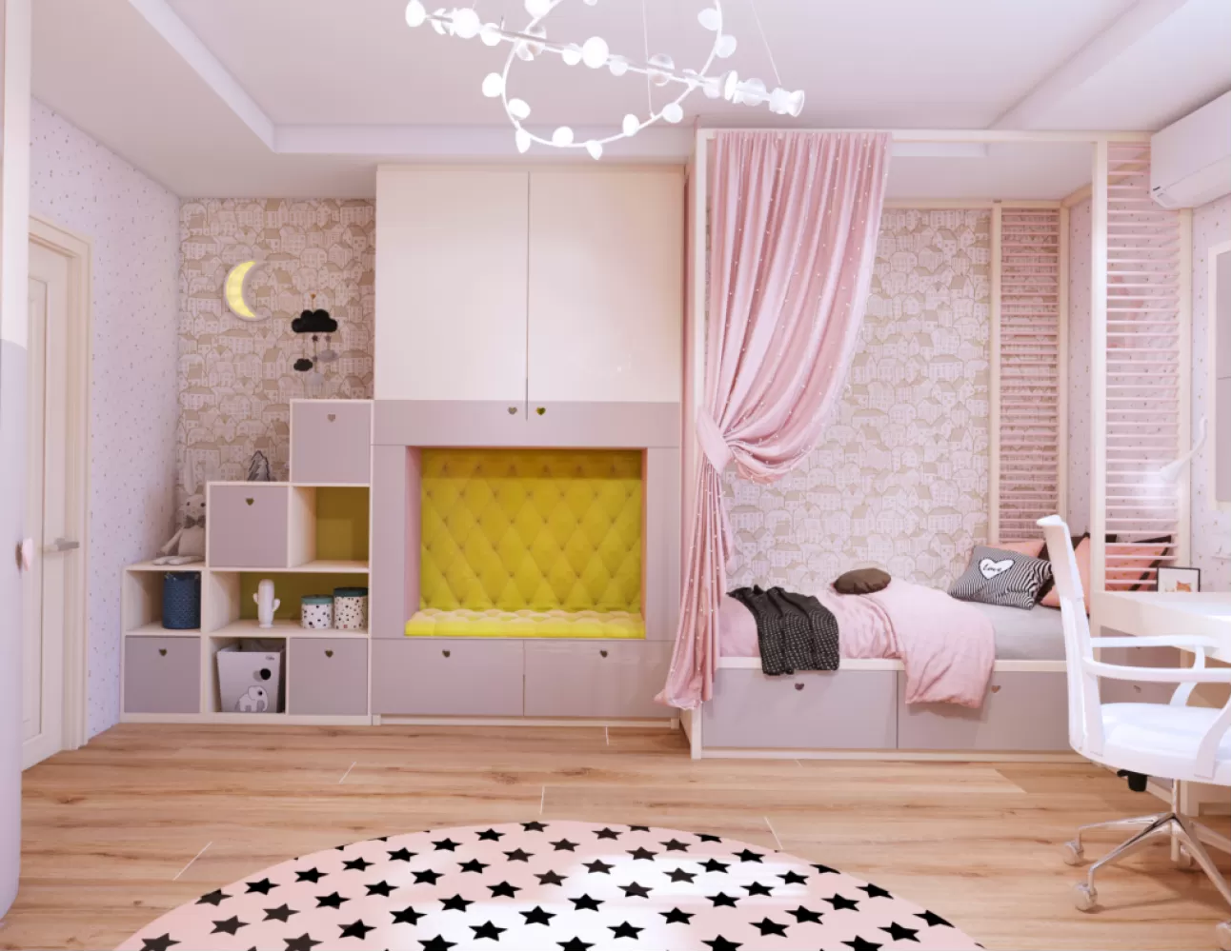 Дитяча квартира в ЖК Парковий — 121м.кв. - Challenge Design