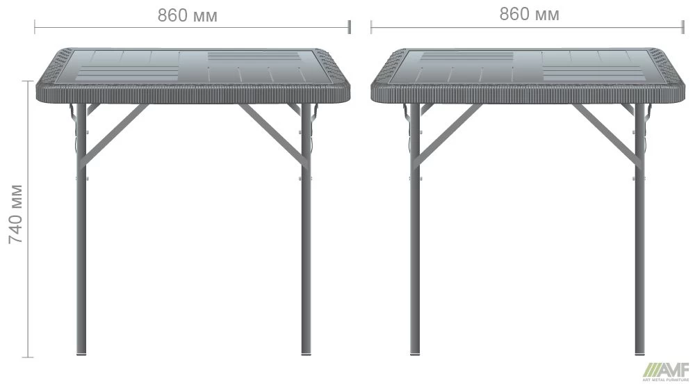Характеристики Стол складной Fiat пластик белый