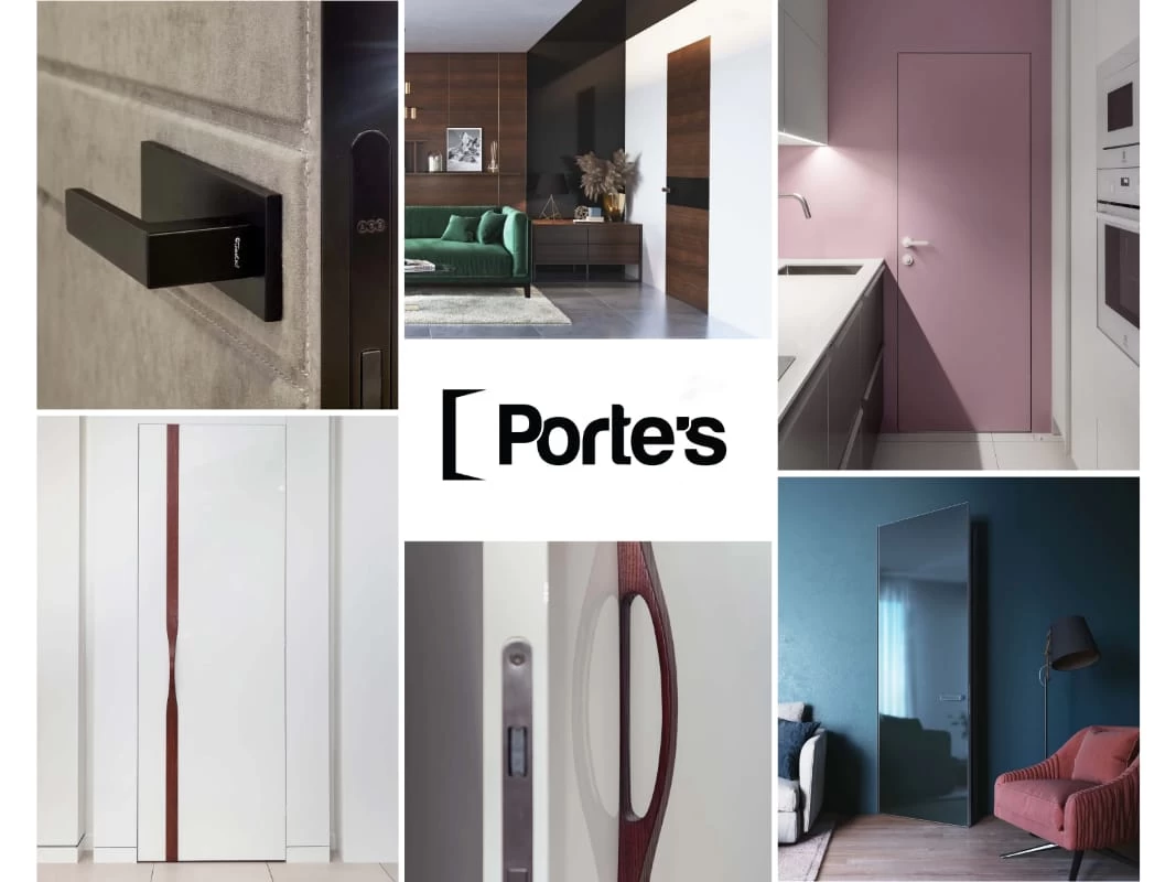 Двери скрытого монтажа в разных вариантах отделки для интерьеров, 