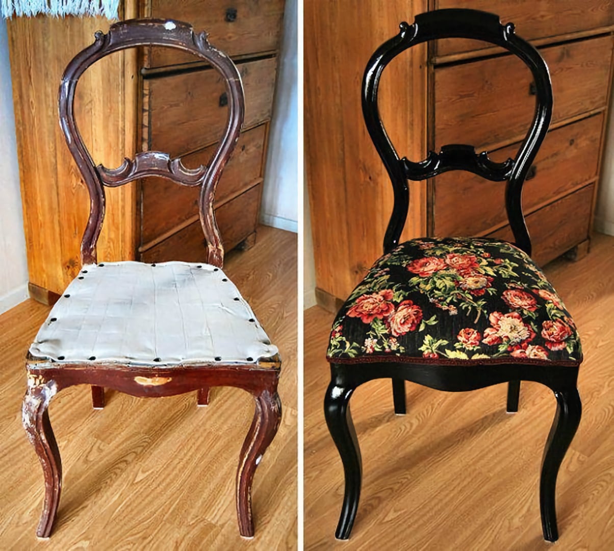 Реставрированный старый стул