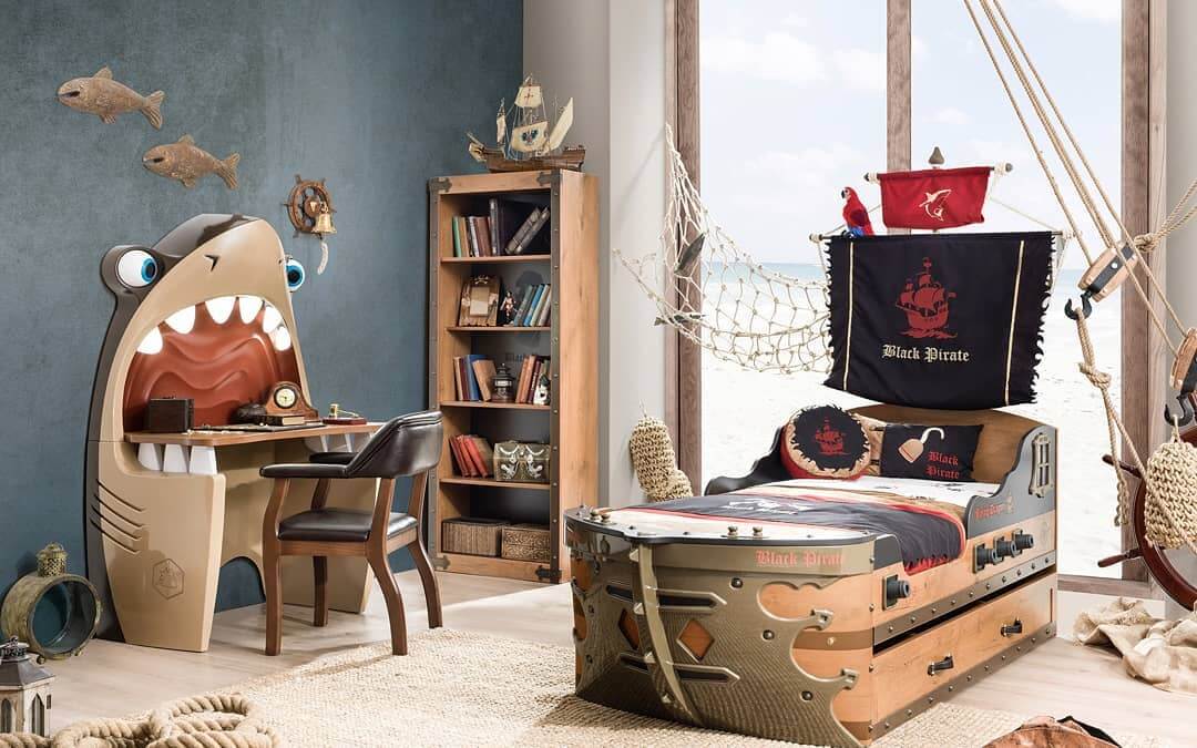 Детская в стиле пиратской бухты – заветная мечта любого мальчишки