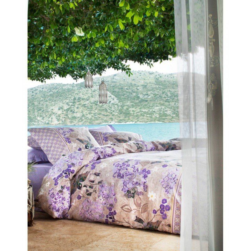 Комплект постельного белья Karaca Home - Sueno лиловый полуторное