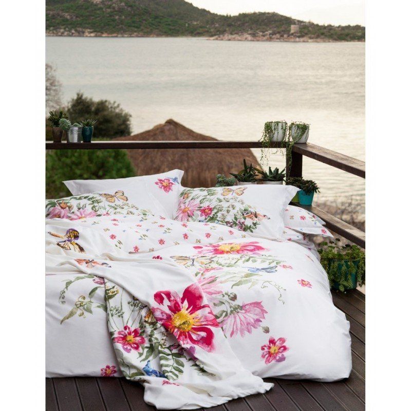 Комплект постельного белья Karaca Home - Brisa pembe розовый полуторное