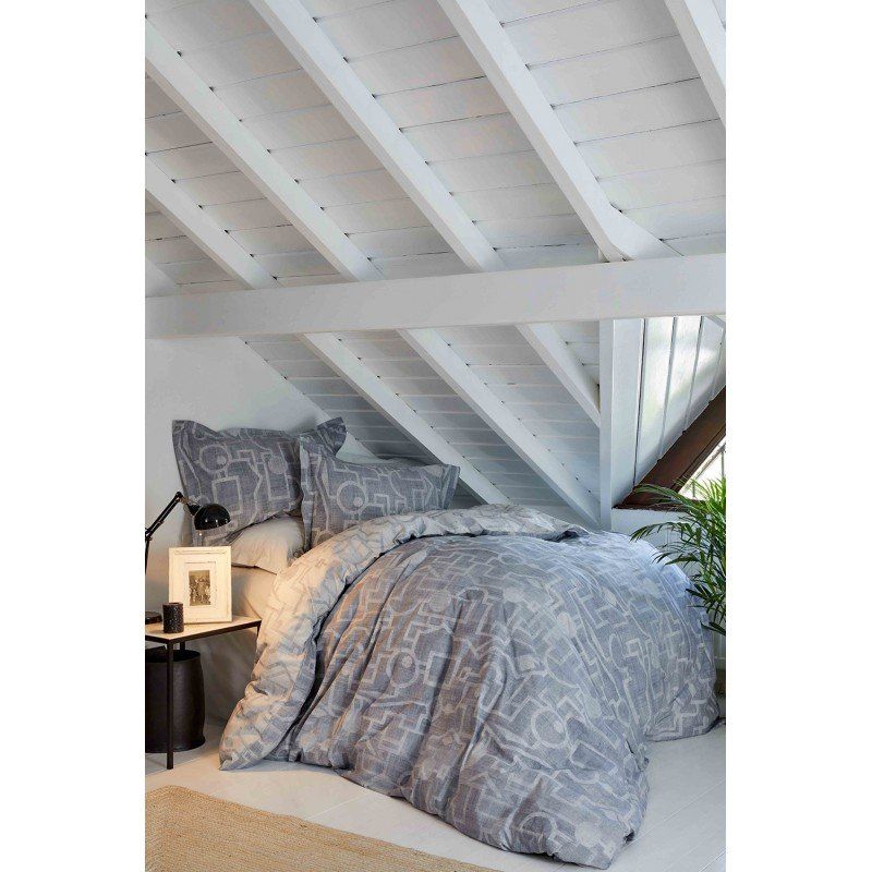 Комплект постельного белья Karaca Home - Alto gri 2019-1 серый евро