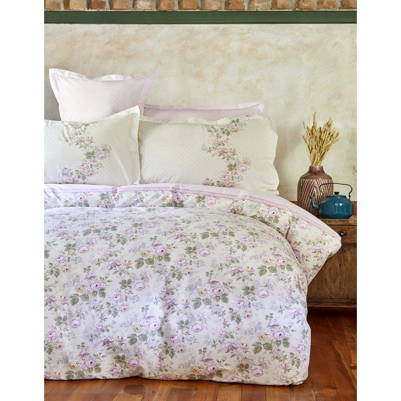 Комплект постельного белья Karaca Home - Shale lila 2018-1 лиловый евро