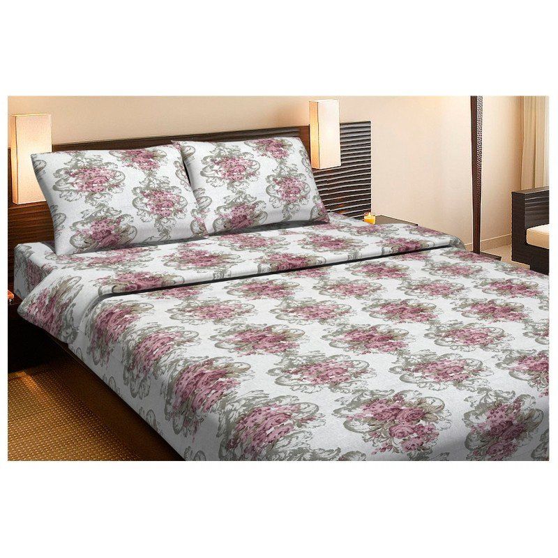 Комплект постельного белья Lotus Ranforce - Nancy розовый двуспальное