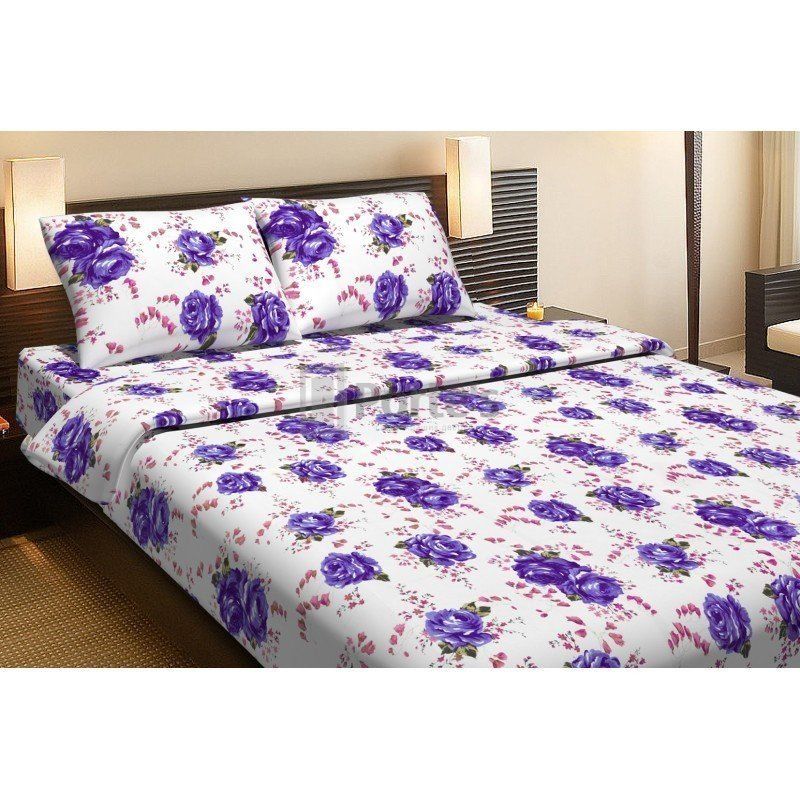Комплект постельного белья Lotus Life Collection - Agnes фиолетовый двуспальное