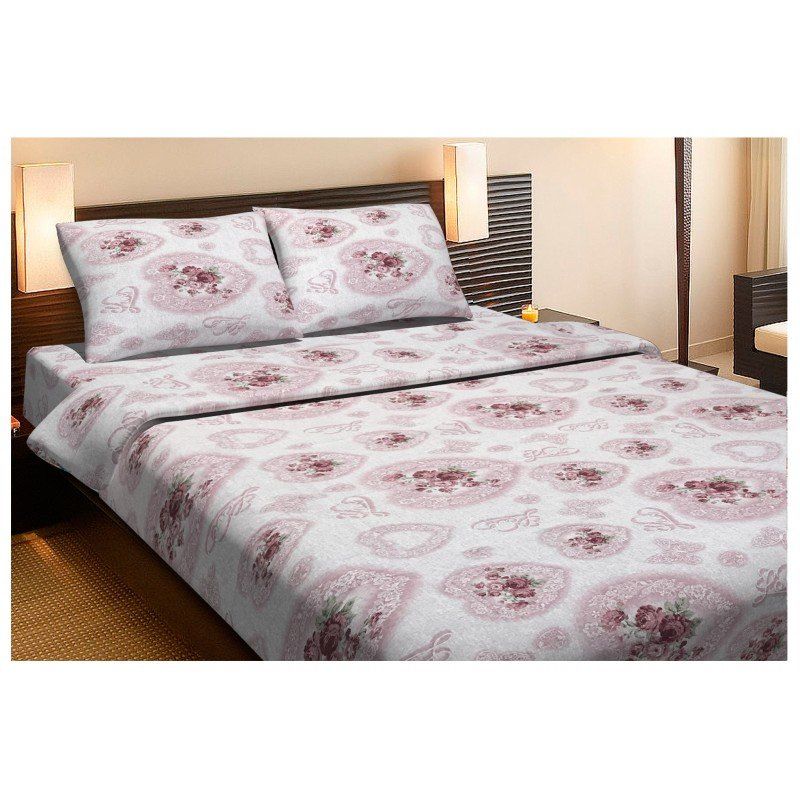 Комплект постельного белья Lotus Ranforce - Patsy розовый двухспальное