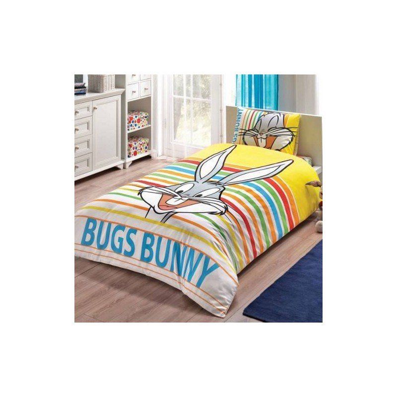 Підліткова постільна білизна Tac Disney - Bugs Bunny Striped