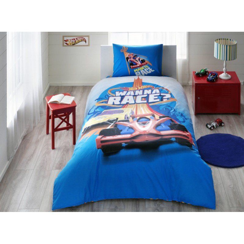Подростковое постельное белье Tac Disney - Hot Wheels Race