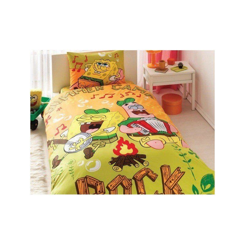 Подростковое постельное белье Tac Disney - Sponge Bob Summer Camp