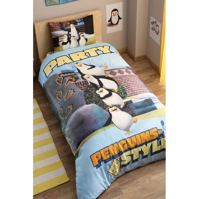 Подростковое постельное белье Tac Disney - Penguins Party