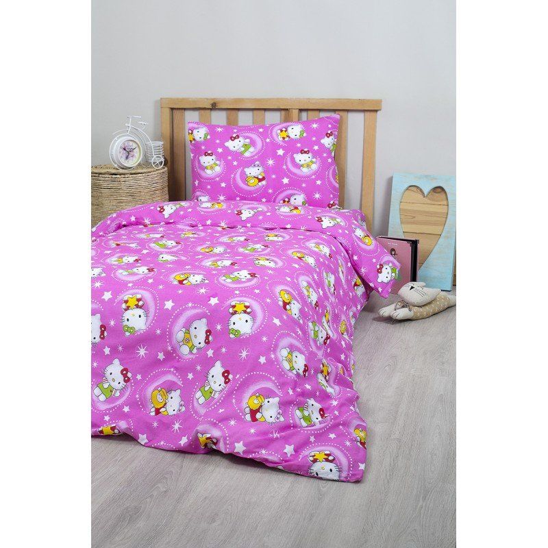 Подростковое постельное белье Lotus Young - Hello Kitty Star V1 розовый