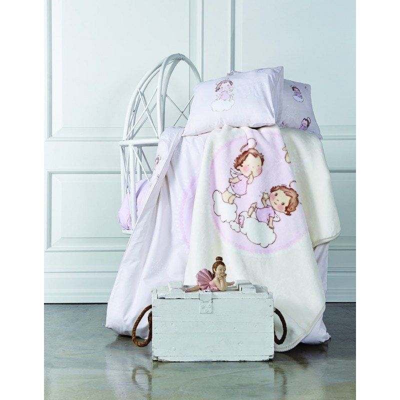 Постільна білизна для немовлят Karaca Home - Bulut рожева
